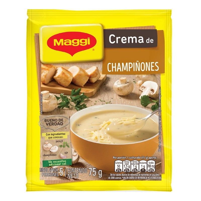 Maggi Crema De Champiñones X 72 Gr