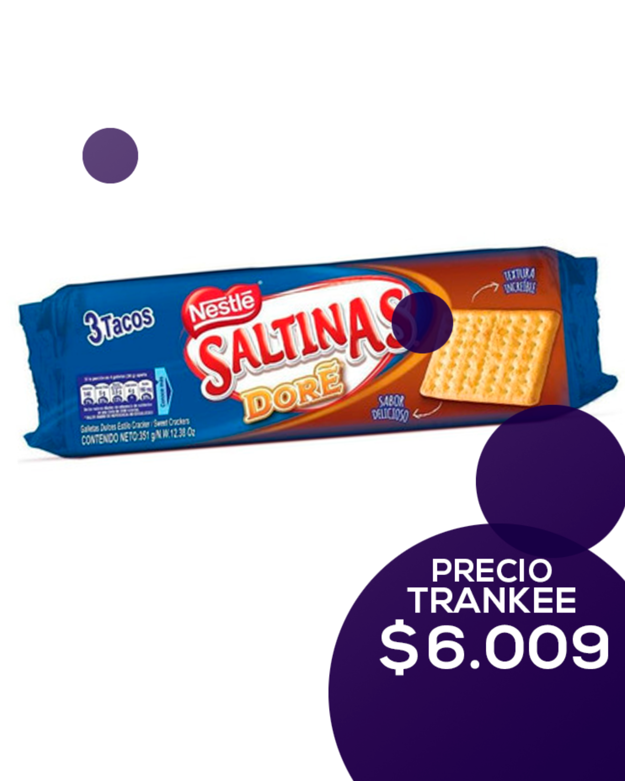 Dore Galletas Saltinas 3 Tacos