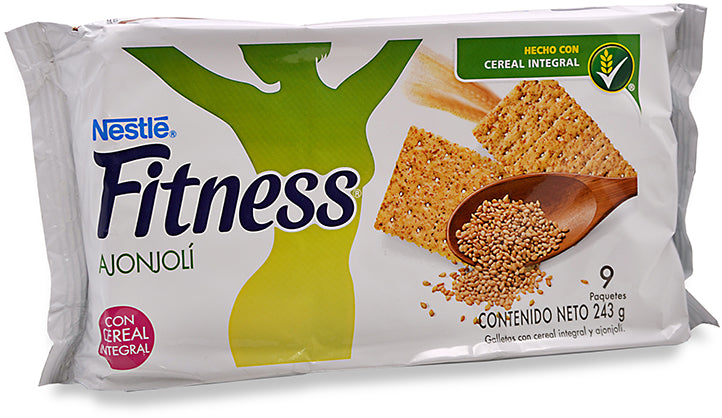Nestle Fitness Sesame Crackers With Integral Cereal, 9 Packs