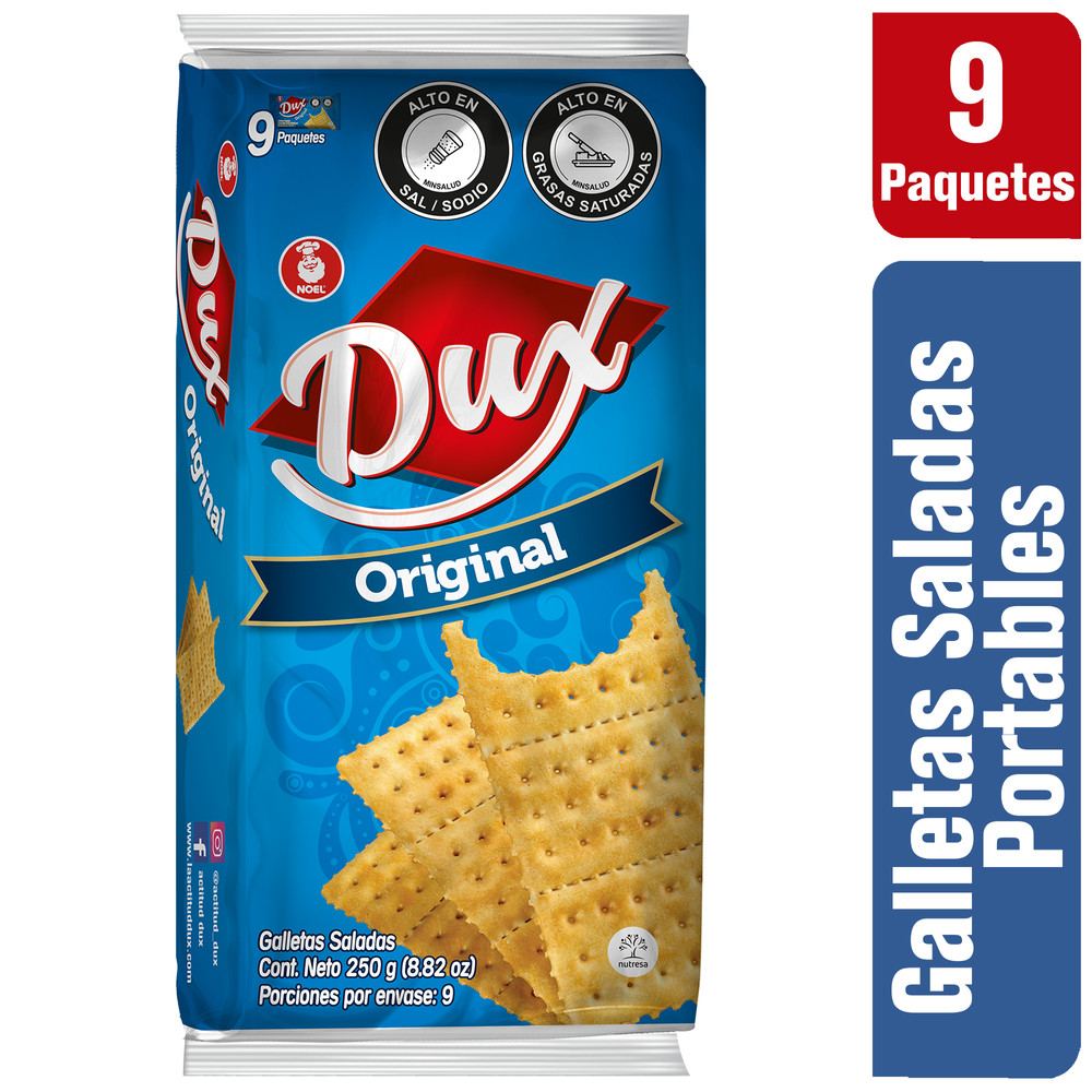 DUX Galletas Original X 9 Und. X 249 G