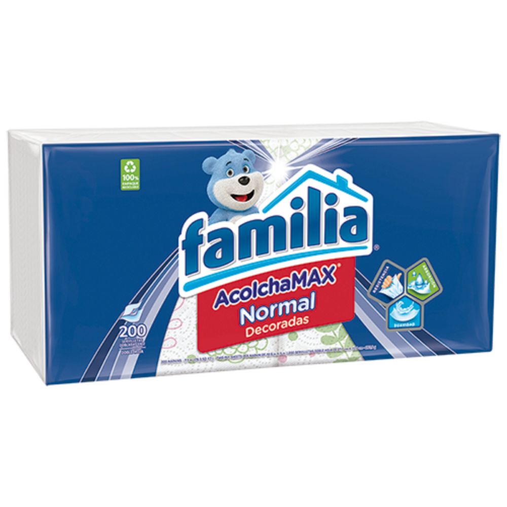 Familia Servilleta Decorada X 200und