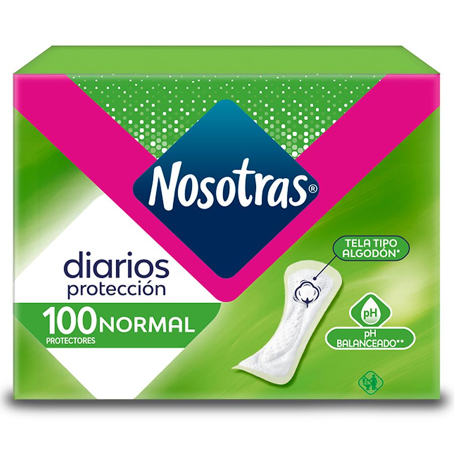 Nosotras Diarios Cortos 100pc