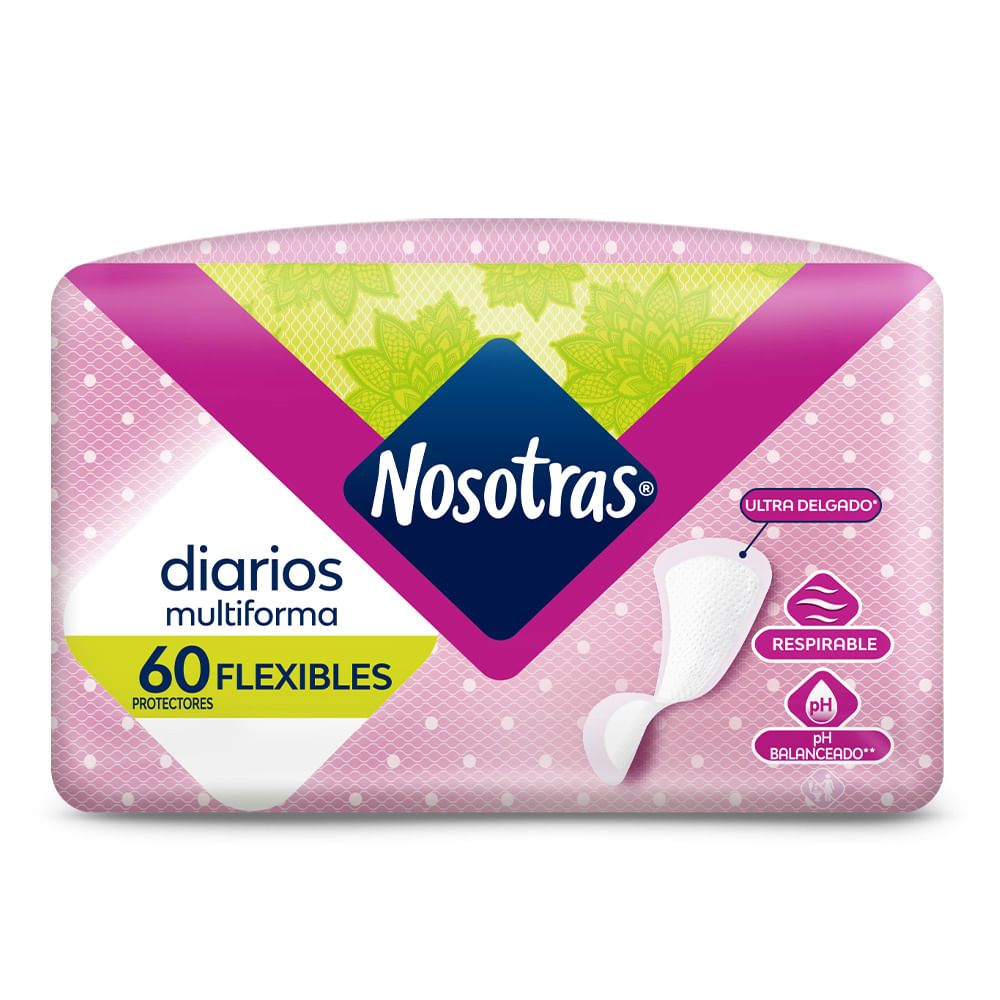 Nosotras Protectores Diarios Flexibles 60 Uds