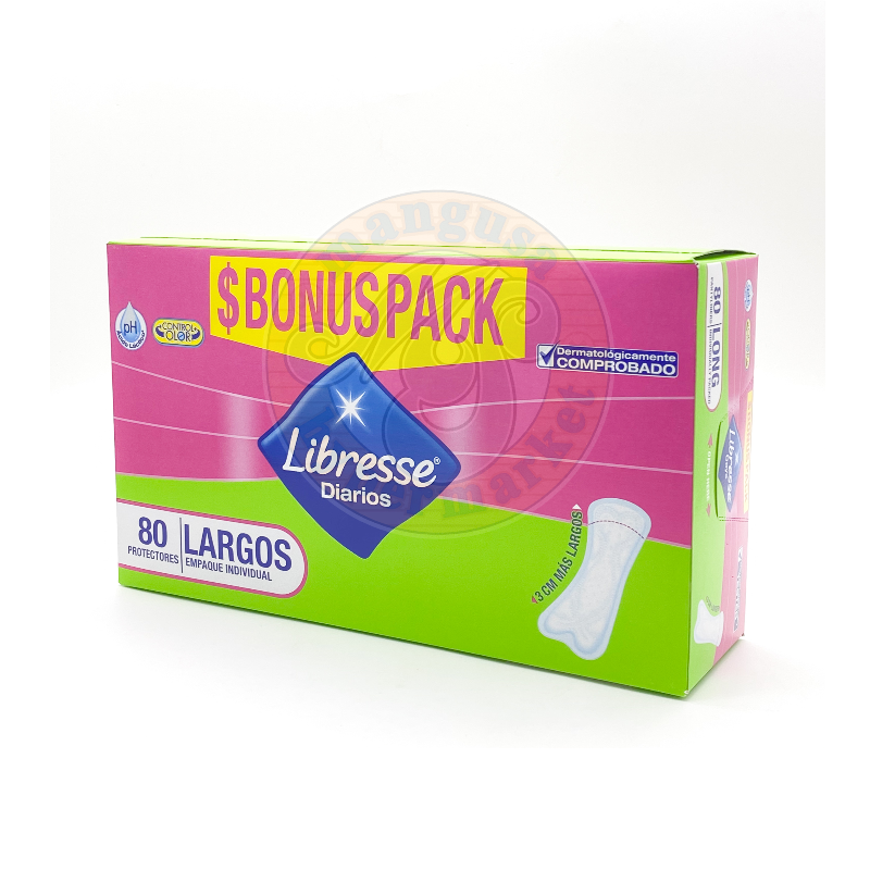 Libresse Diarios Largos 80pc (12 Pieces)