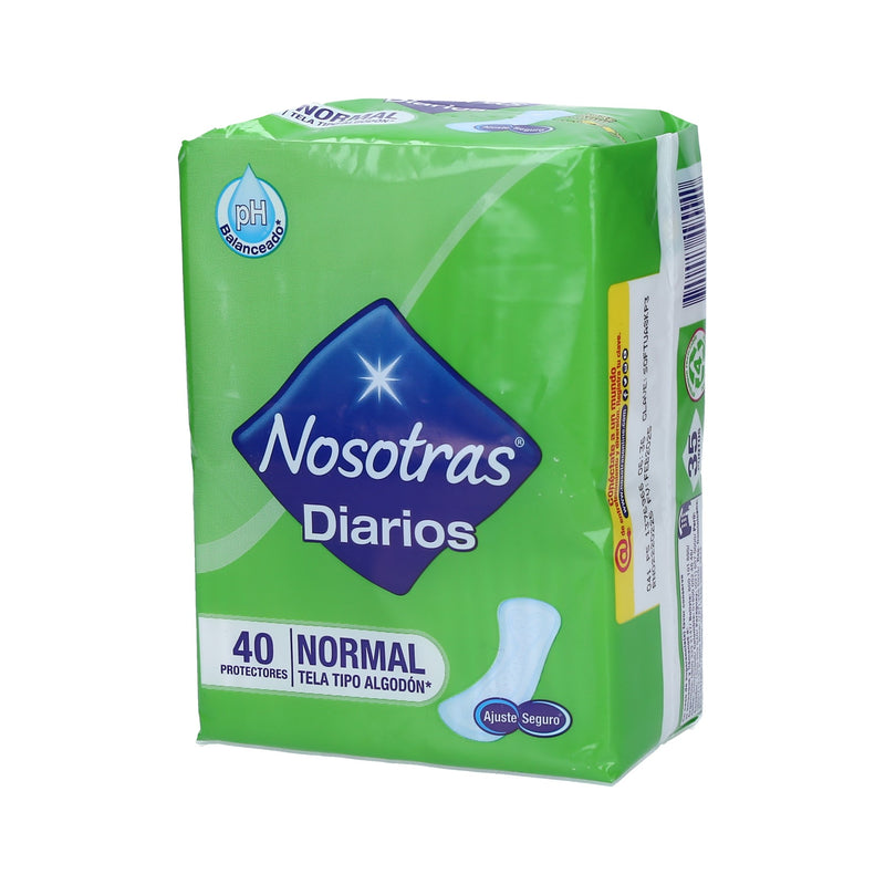 Nosotras Toallas Íntimas Protectores Diarios Normal 40 Uds