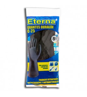 Guante Eterna Negro Cl 25 T 8.5 Par