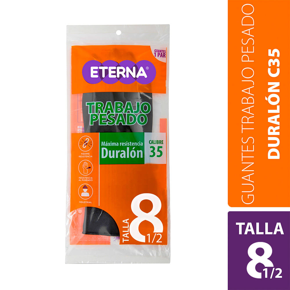 Eterna Guante Trabajo Pesado Duralón C35 Talla 8 1/2