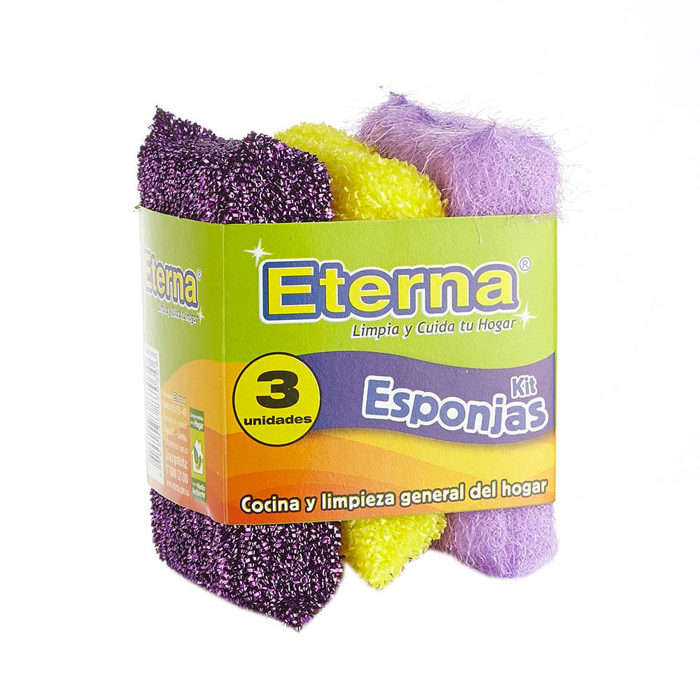 Eterna Combo Ahorro De Esponjas X 3 Unds