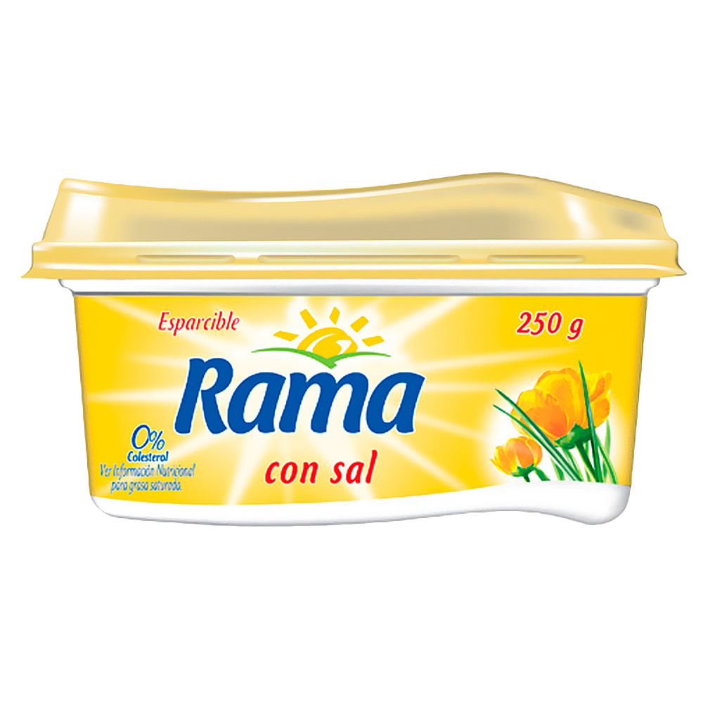 Rama Esparcible Con Sal 0% De Colesterol X 250g, Margarina En