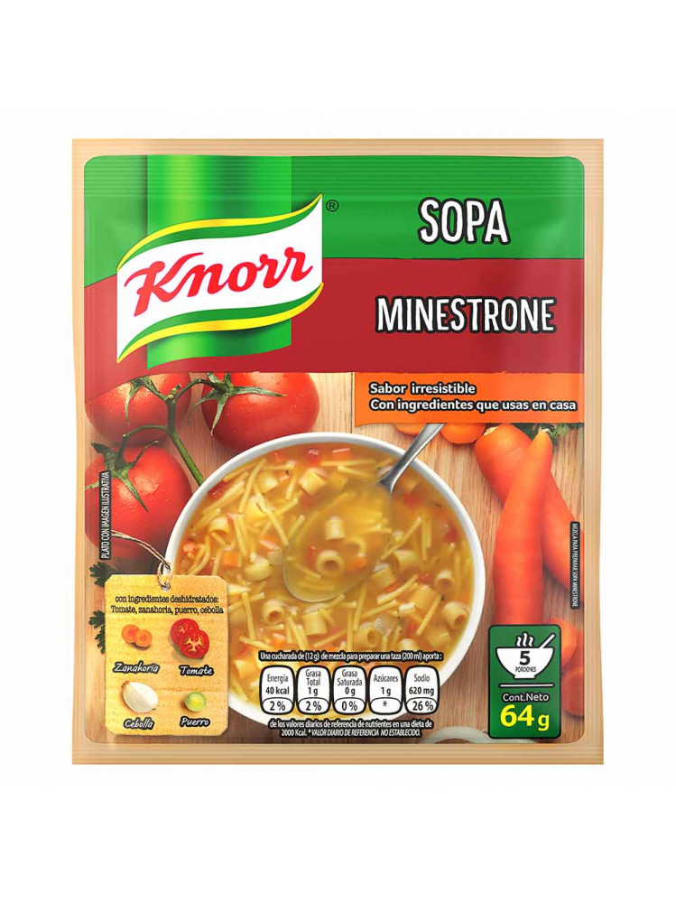 Sopa De Minestrone Knorr X 64gr