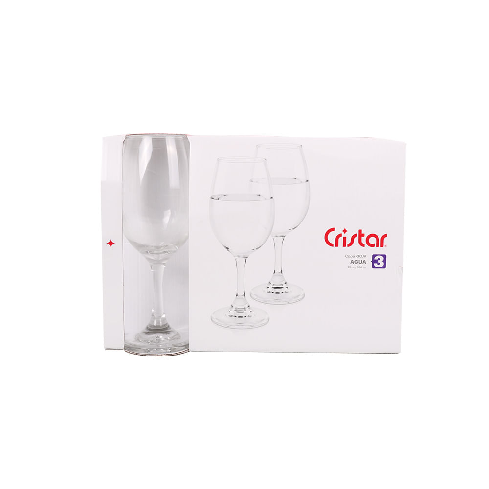 Cristar Copa De Agua Rioja Chianti 386 Cc. X 3 U
