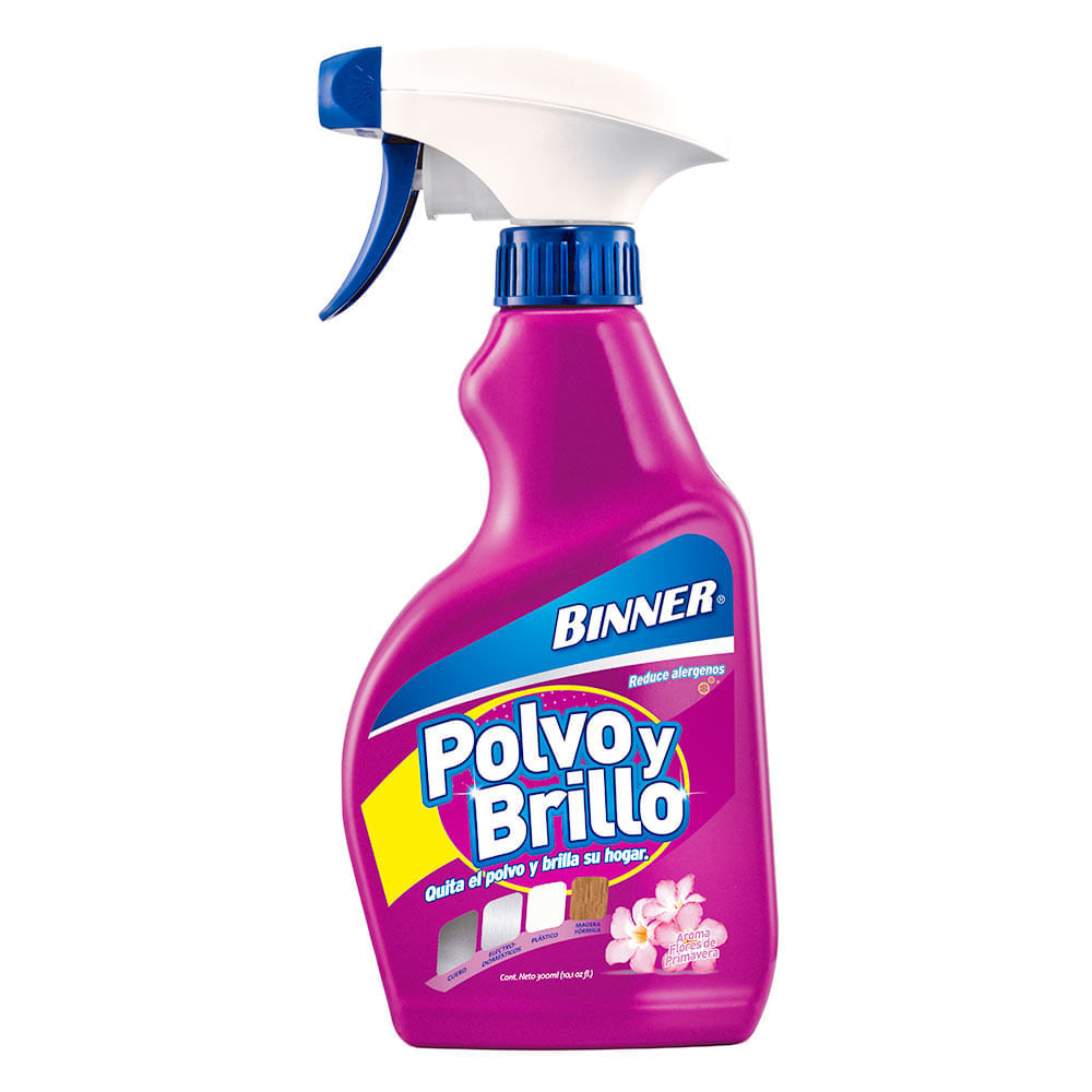 Binner Removedor Polvo Y Brillo Flores De Primavera X300ml