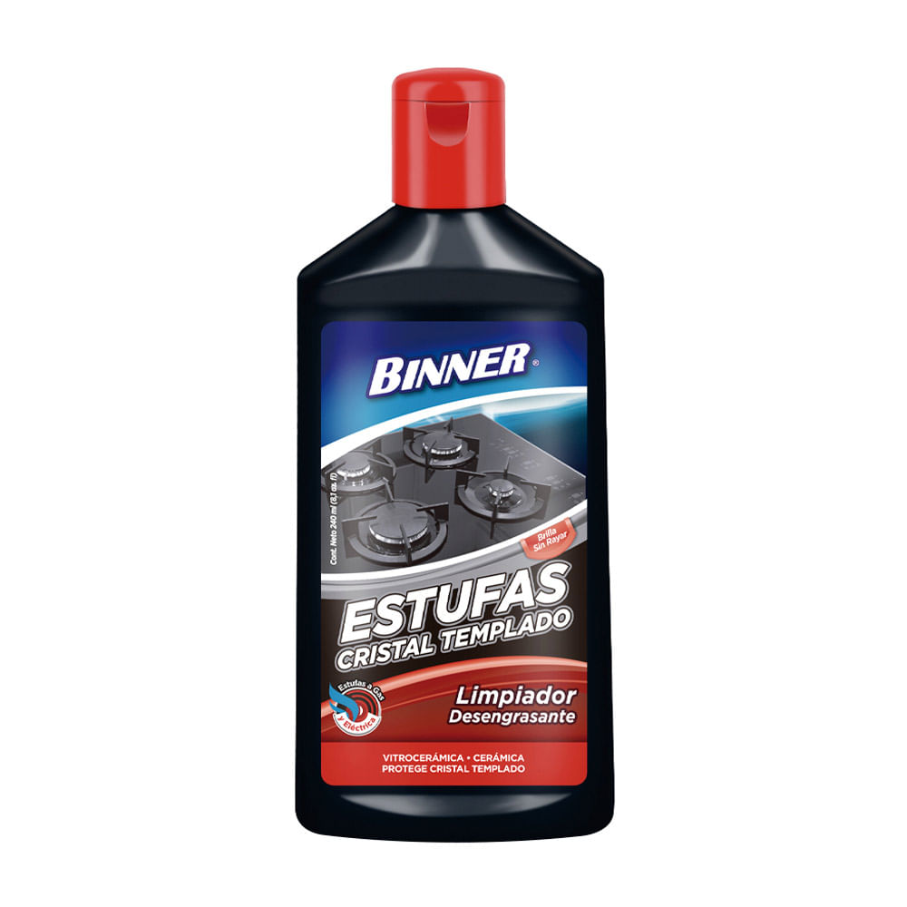 Binner Limpiador Para Estufas De Cristal Templado 240 Ml