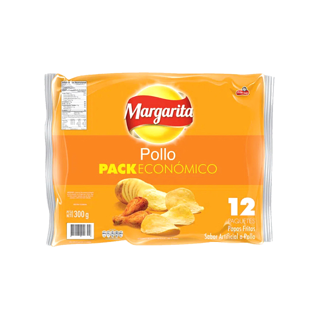 Margarita Papas Pollo X 12 Und 25 G