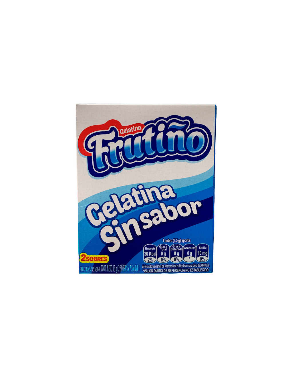 Frutiño Gelatina Sin Sabor 2 Sobres 15gr