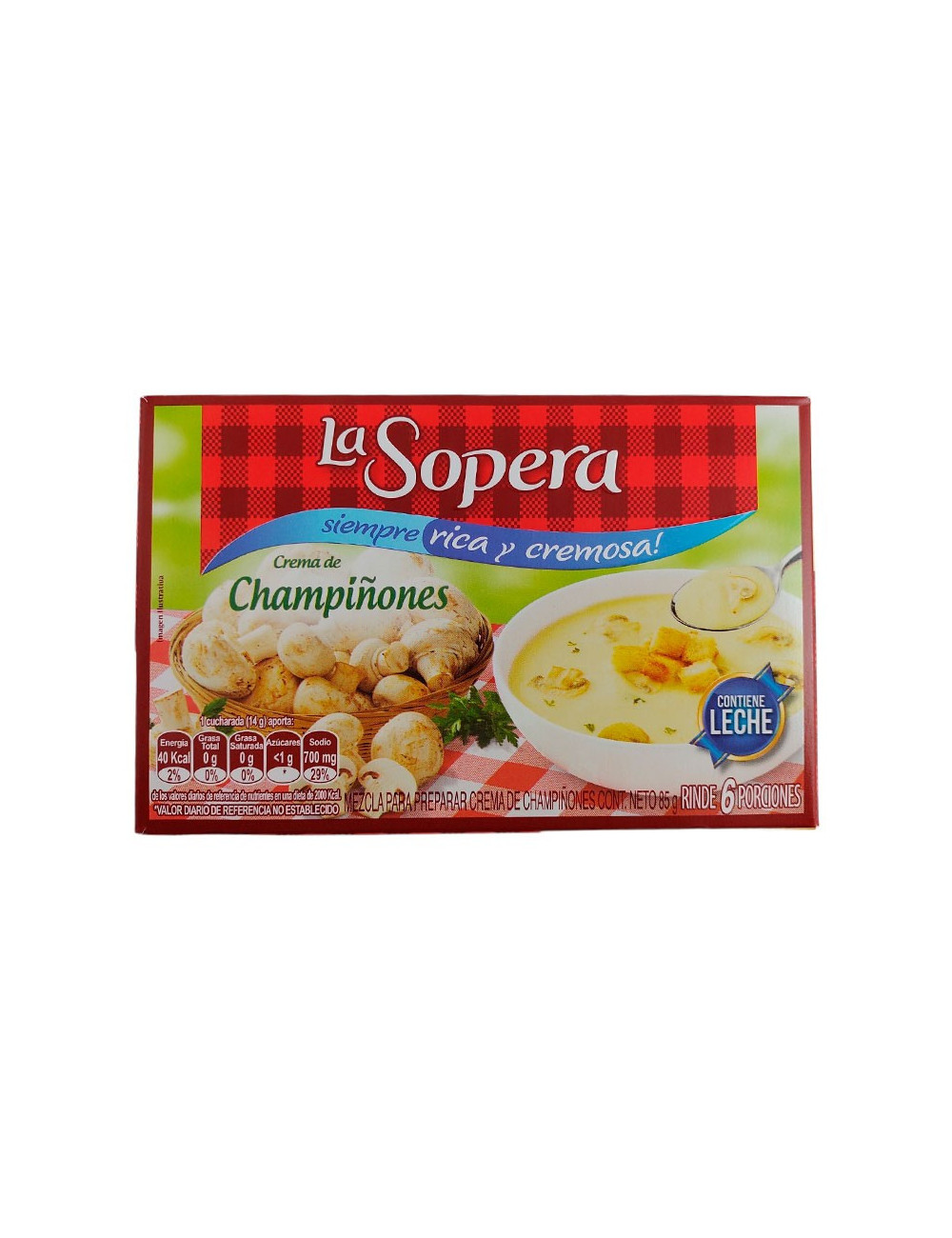 La Sopera Crema De Champiñones 85gr
