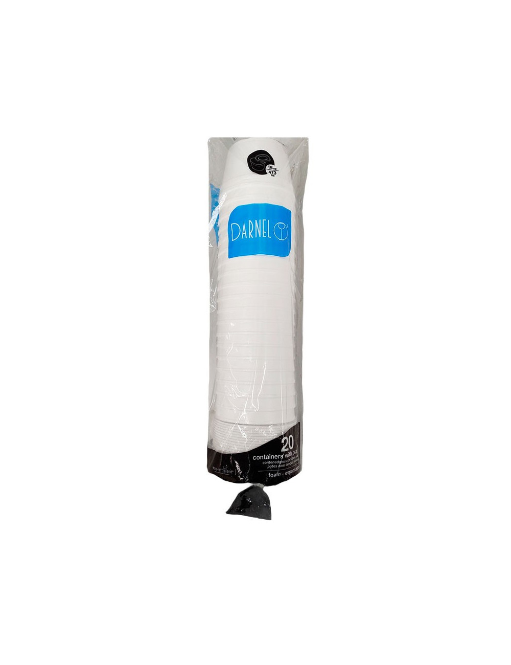 Darnel Contenedor Con Tapa 16 Oz 20 Und