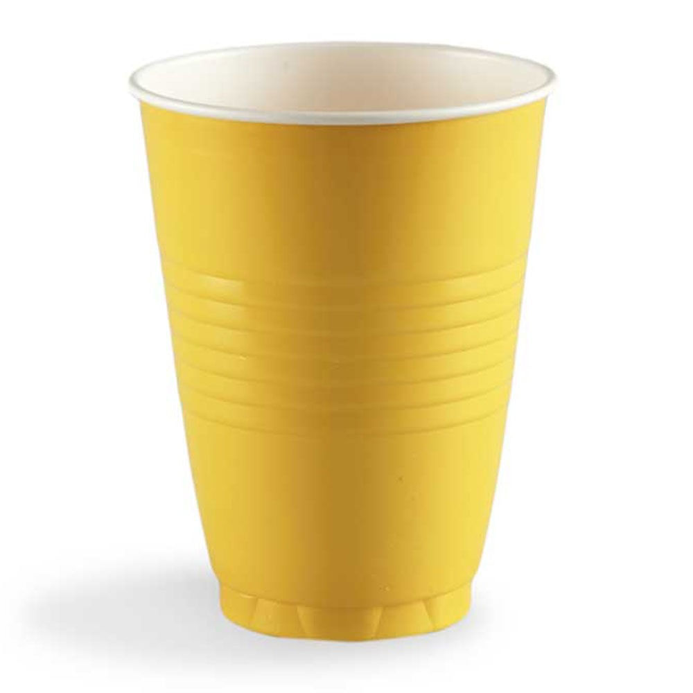 Darnel Vaso Descartable 355ml 12un Amarillo