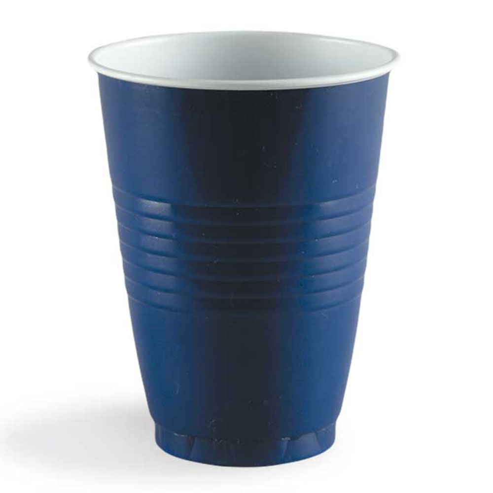Darnel Vasos Descartables Bicolor 360 Ml Azul 12 Unidades
