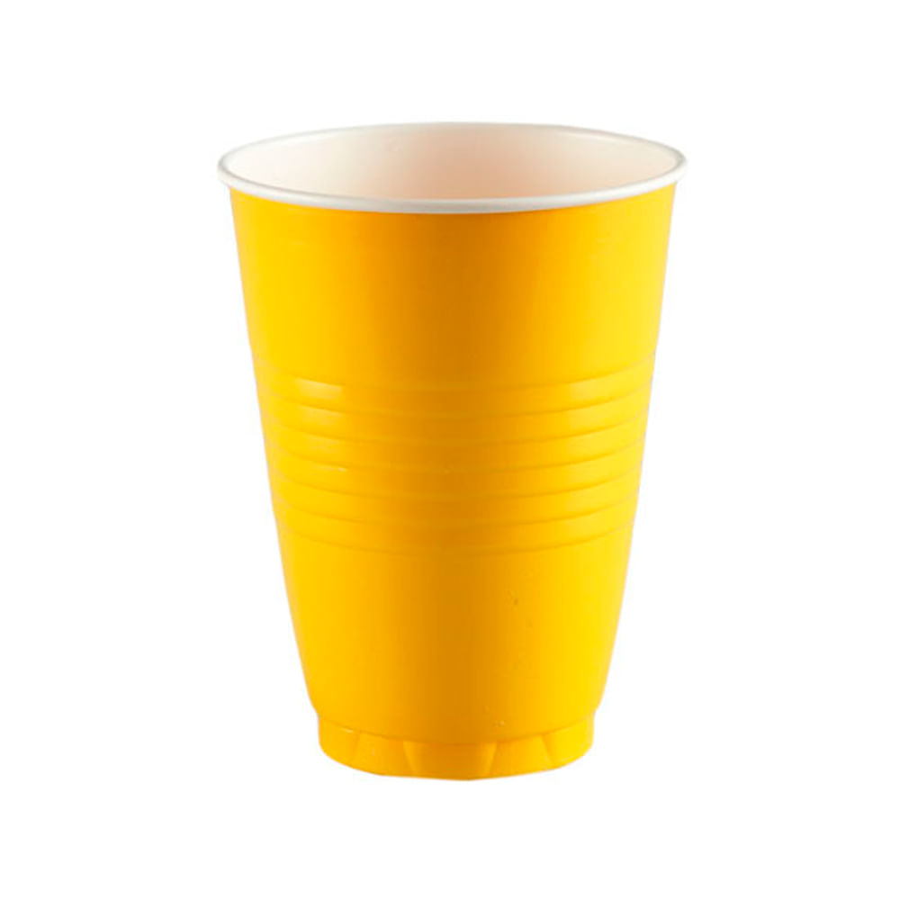 Darnel Vaso Descartable 200 Ml Paquete 12 Unid Amarillo
