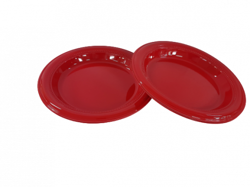 Darnel Plato Bi Color 23 Cm Rojo X 12 Und