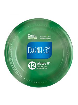 Plato Verde Vivo 23cm Darnel*12und