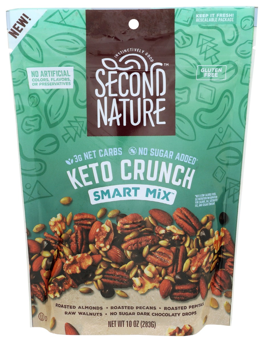 Second Nature Keto Crunch Smart Mix Nut Medley -- 10 Oz