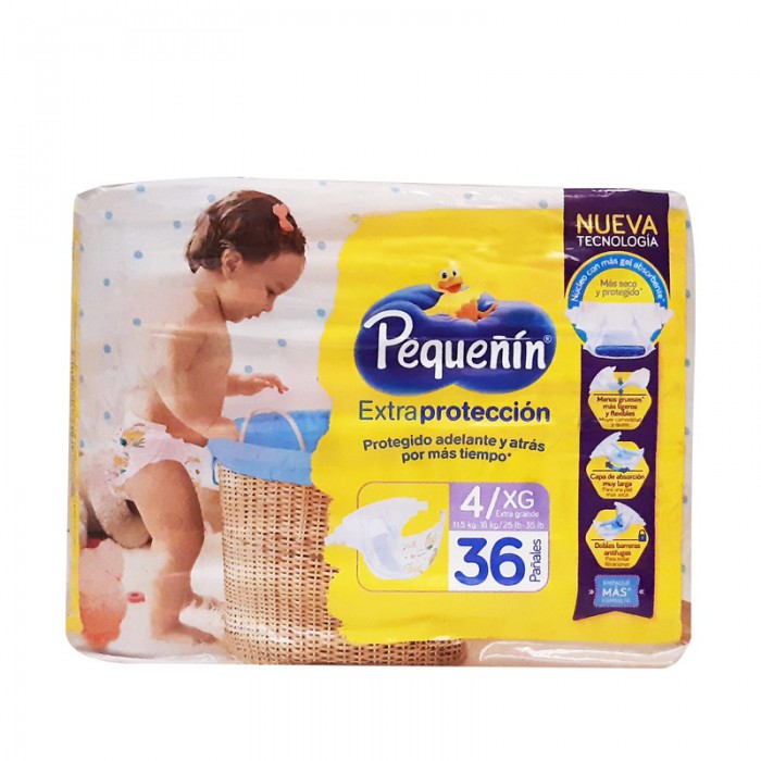 Pequeñin Pequeñín Pañal Extraprotección Etapa 4 XG Con 36 Unidades