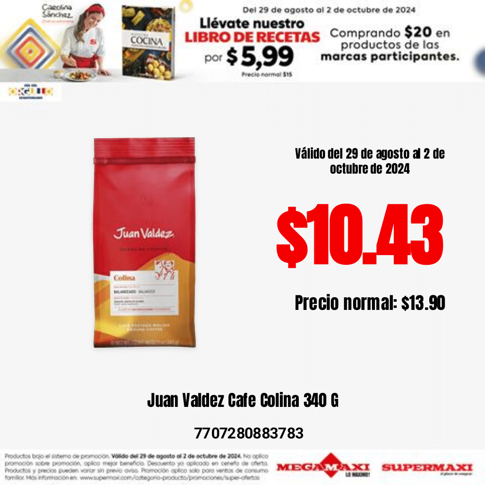 Juan Valdez Café Colina Molido 340gr
