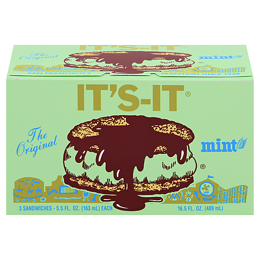 It's-It Mint Ice Cream Sandwich - 3pk