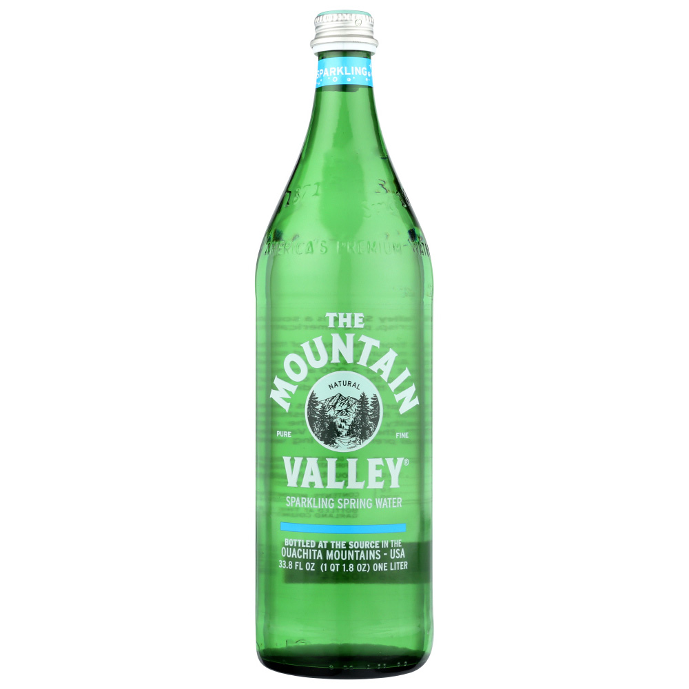 Mountain Valley Spring Sparkling Water Glass 1 Liter