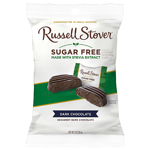 Russell Stover Dark Chocolate, Sugar Free, Decadent 3 Oz