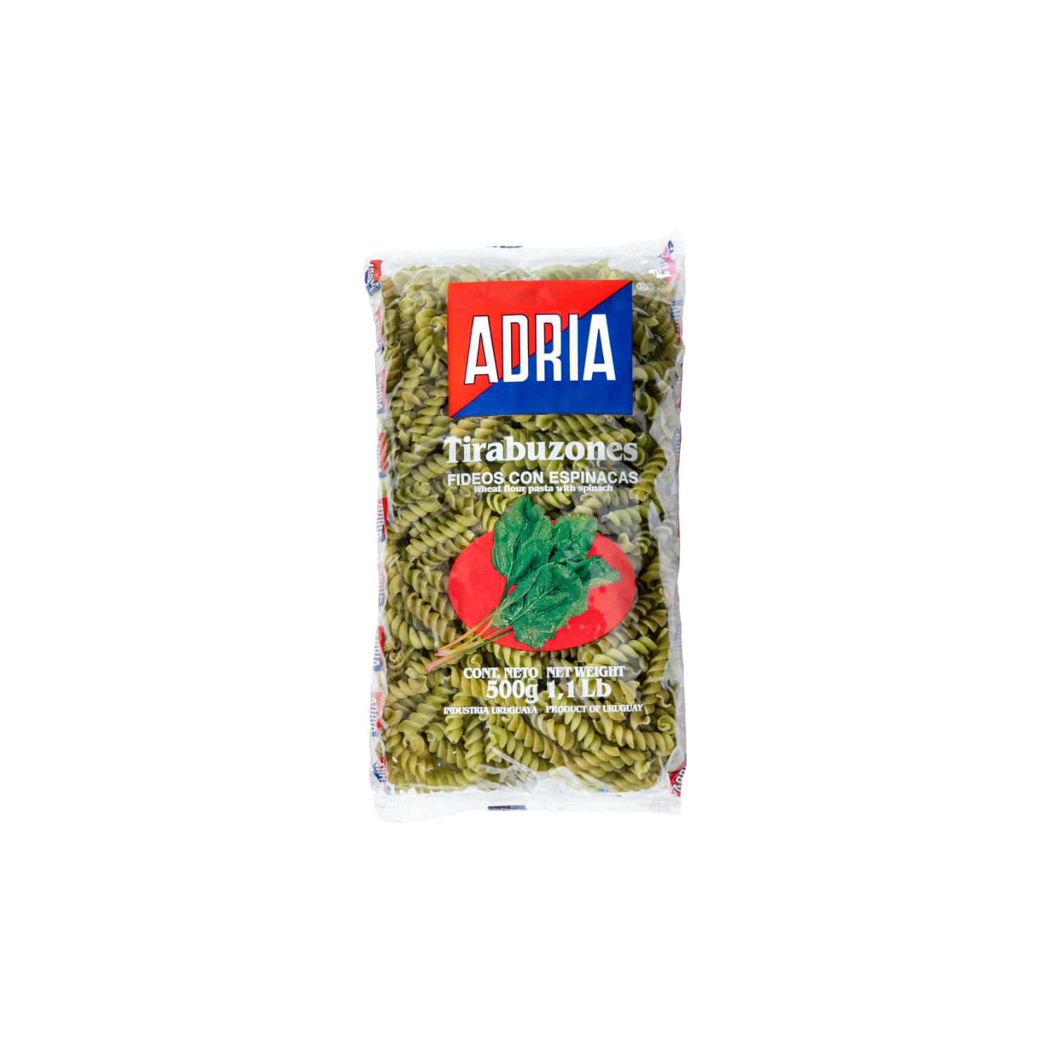 Adria Fideos Tirabuzón De Espinaca 500g