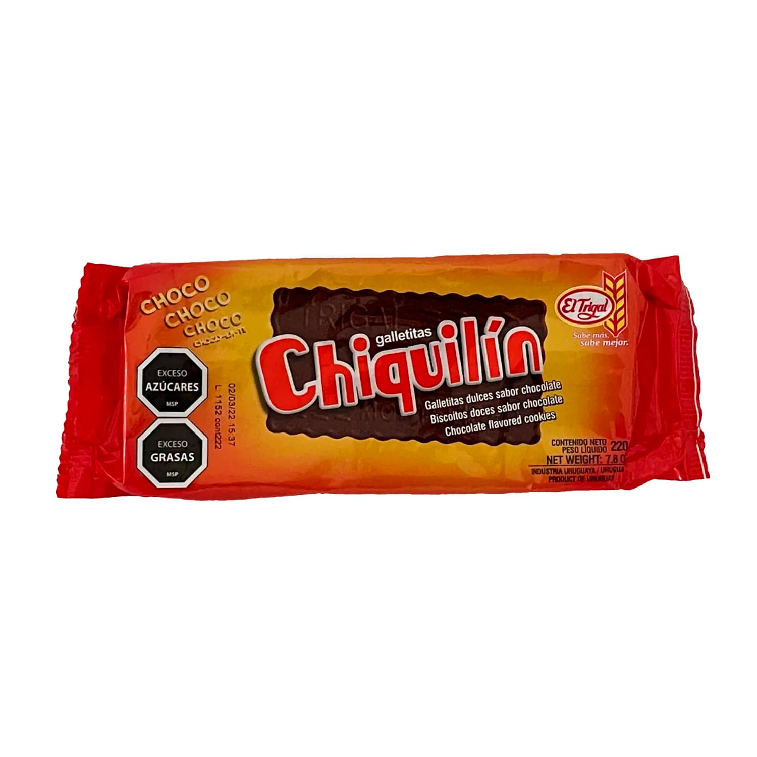 El trigal Galleta Chiquilín De Chocolate 220 Gr