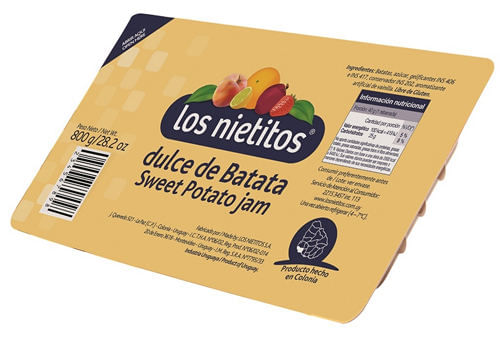 Los Nietitos Dulce De Batata 800g