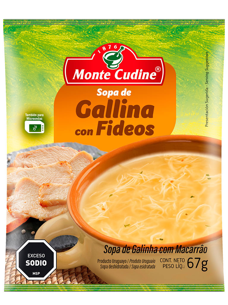 Monte Cudine Sopa Casera Gallina Con Cabello De Angel 67Gr