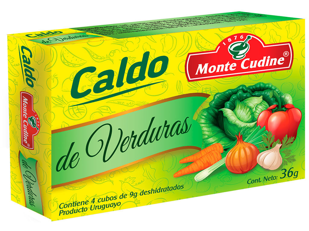 Monte Cudine Caldo Verdura 4 Cubos 9Gr