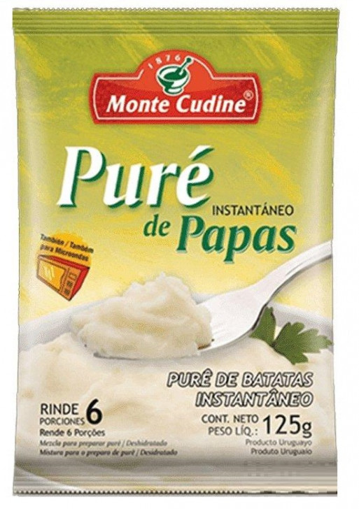 Monte Cudine Pure Instataneo De Papas X 125 Gr