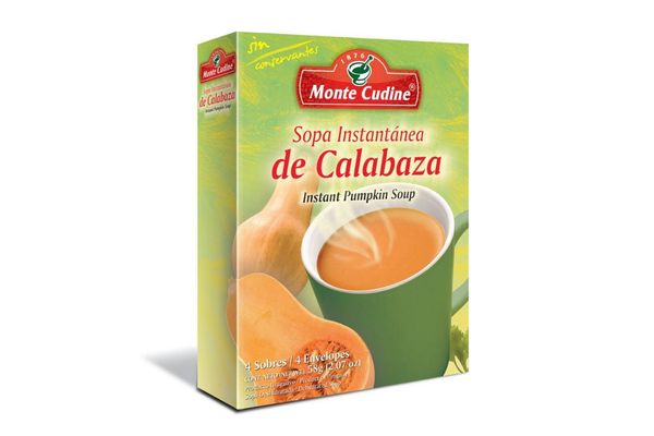 Monte Cudine Sopa Instantánea De Calabaza X 4 Unidades
