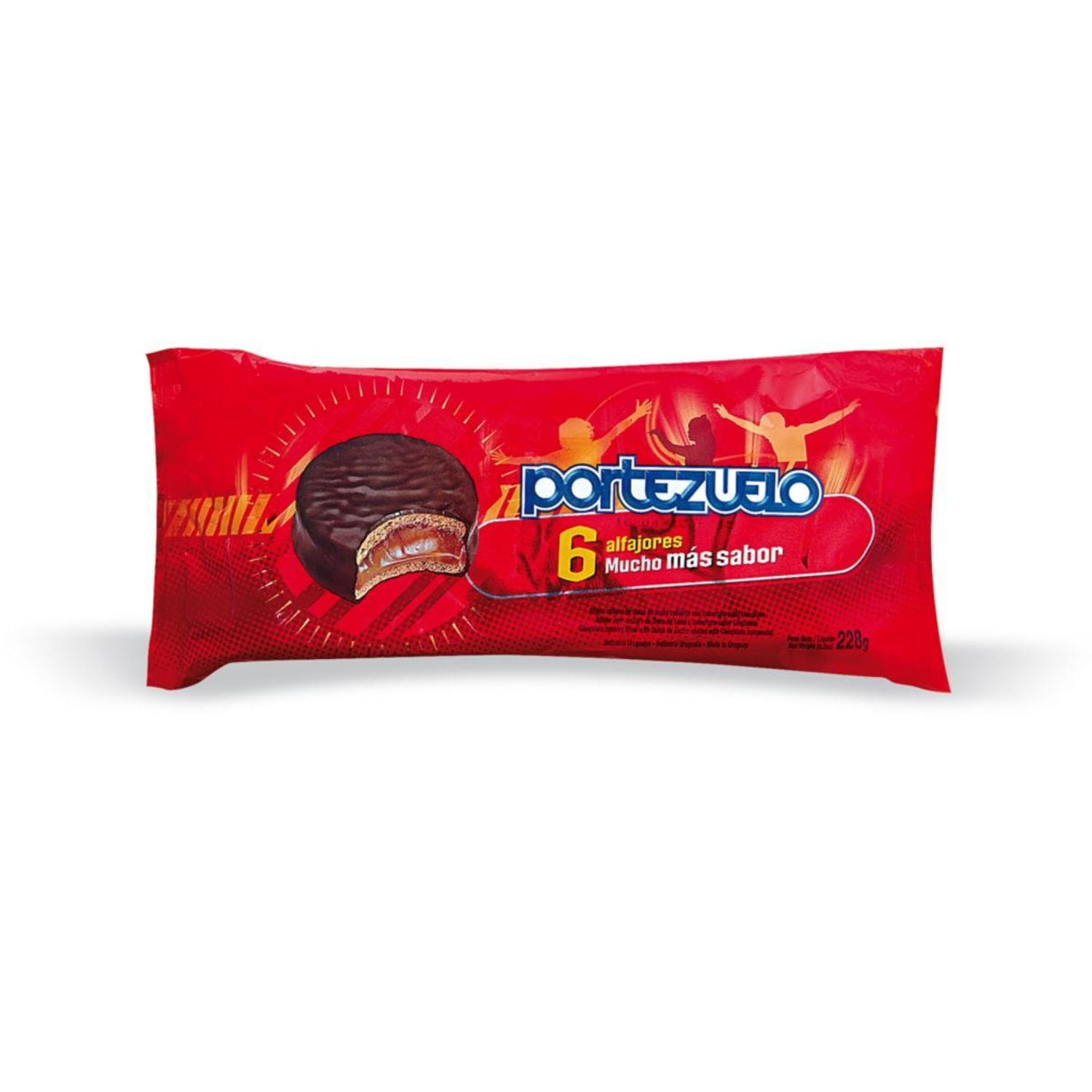 Portezuelo Alfajor De Chocolate Pack X 6 Unidades
