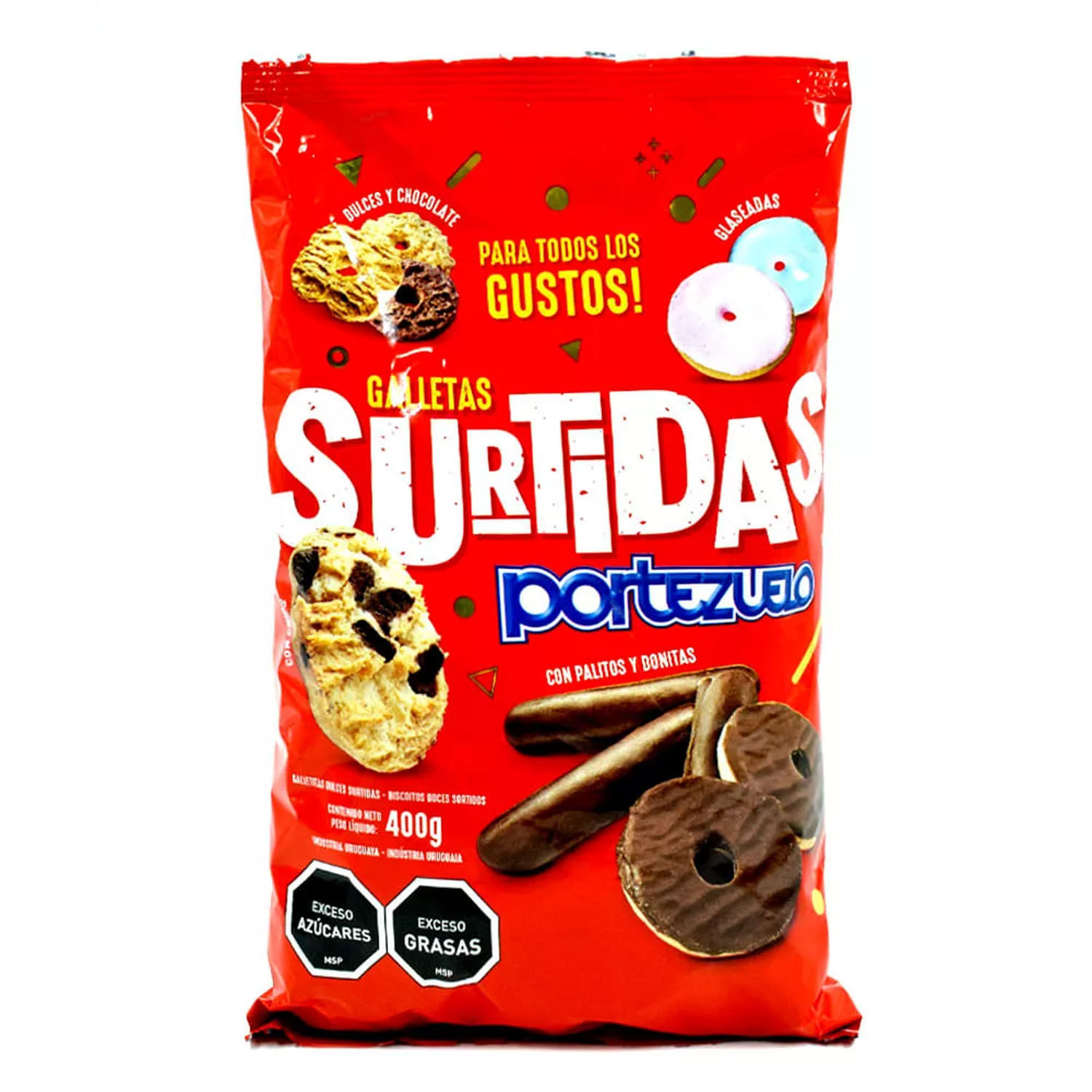 Porte Zuelo Galletas Surtidas Con Palitos Y Donitas