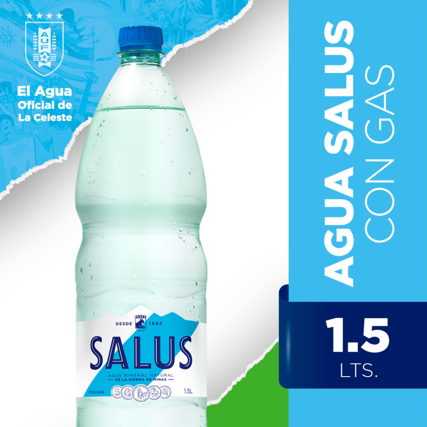 Metávila Agua Salus Con Gas 1.5Lt