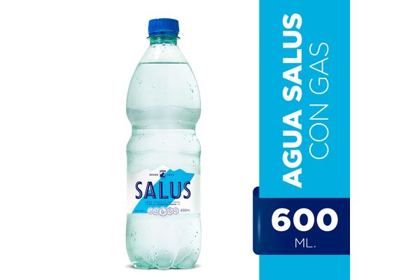 Salus Agua Mineral Natural Con Gas 600 Ml