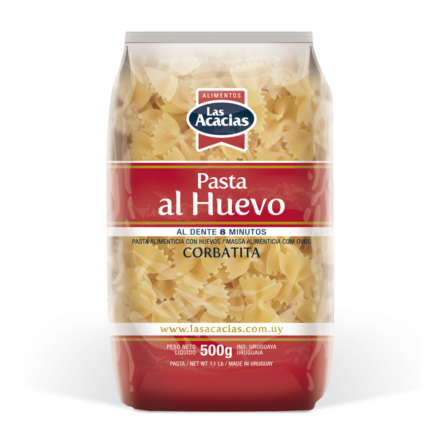 Las Acacias Fideos Al Huevo Corbatita 500Gr