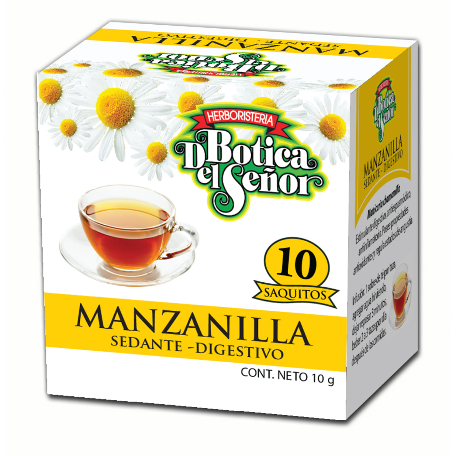 Te Botica Del Señor Manzanilla X10 Saquitos