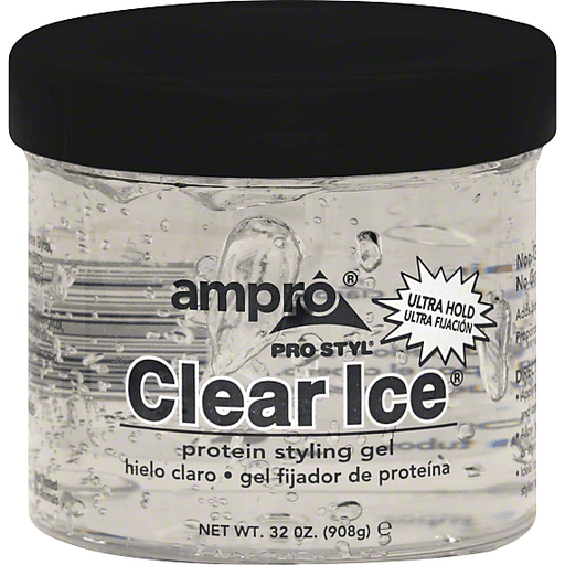 Ampro Styl Clear Ice Protein Styling Gel - Ultra Hold 32 Oz
