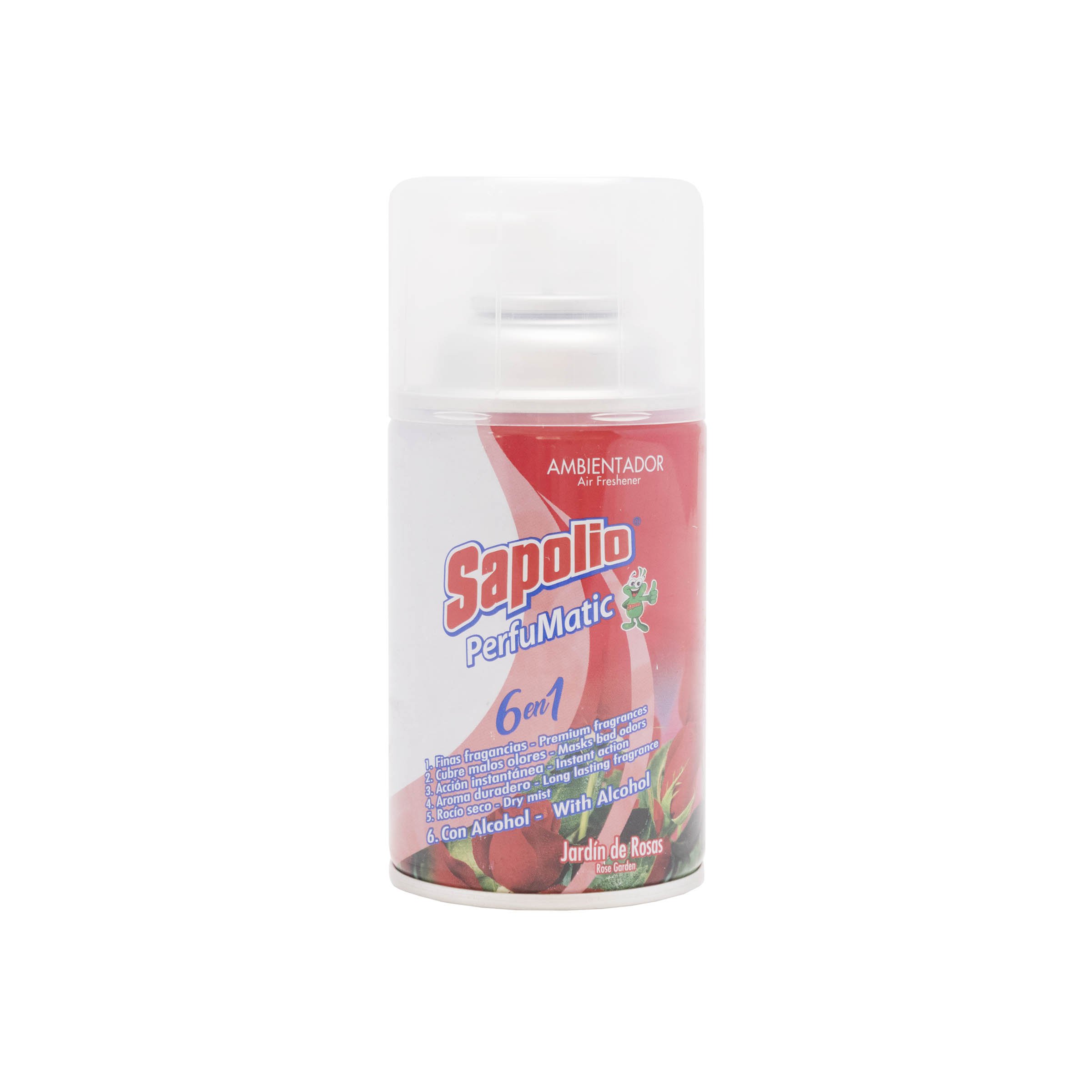 Sapolio Perfumatic 6 En 1 Desodorante De Ambiente Jardin De Rosas 240 Ml
