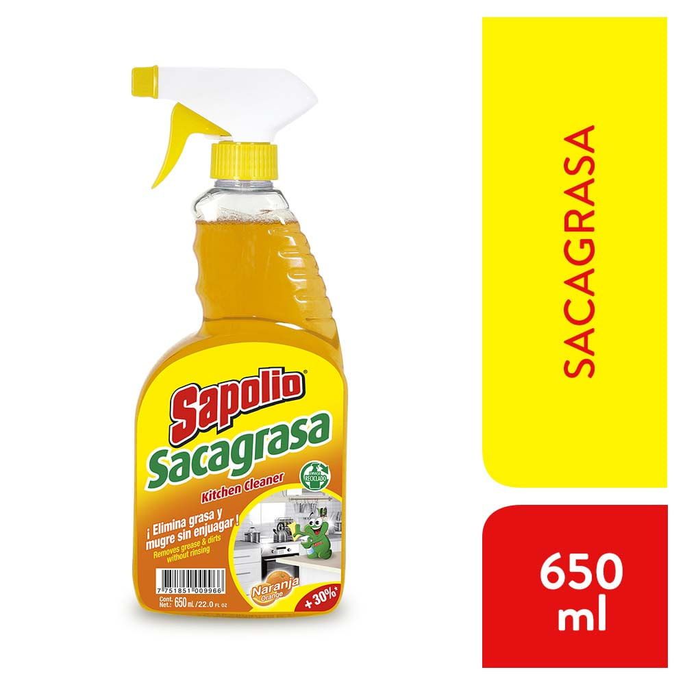 Sapolio Sacagrasa Naranja 650 Ml