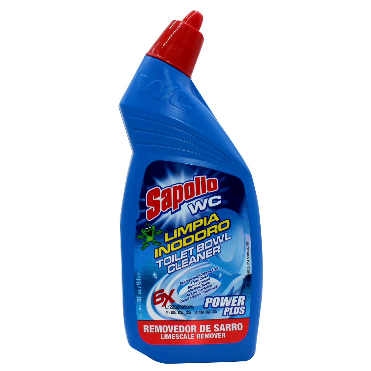 Sapolio Limpia Inodoro 500 Ml Power+ Removedor De Sarro