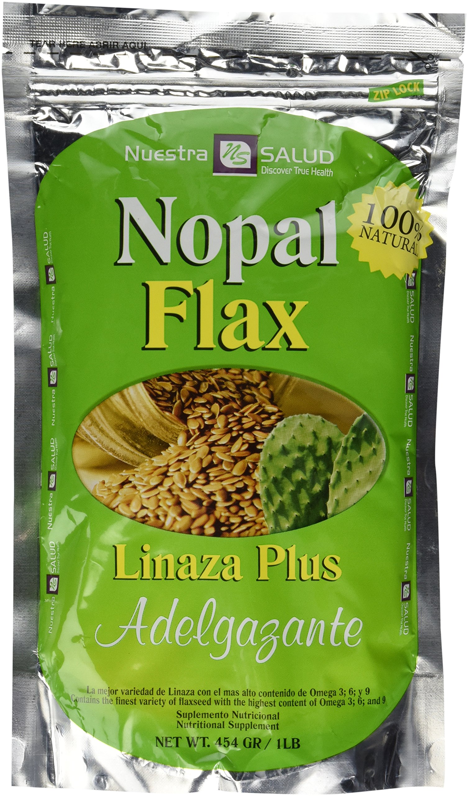 Nuestra Salud Nopal Flax Linaza Plus Adelgazante